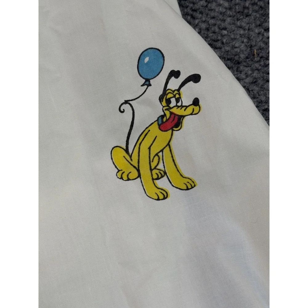 Vintage Disney Mickey Minnie Mouse Balloons Twin Fitted Sheet Bedding